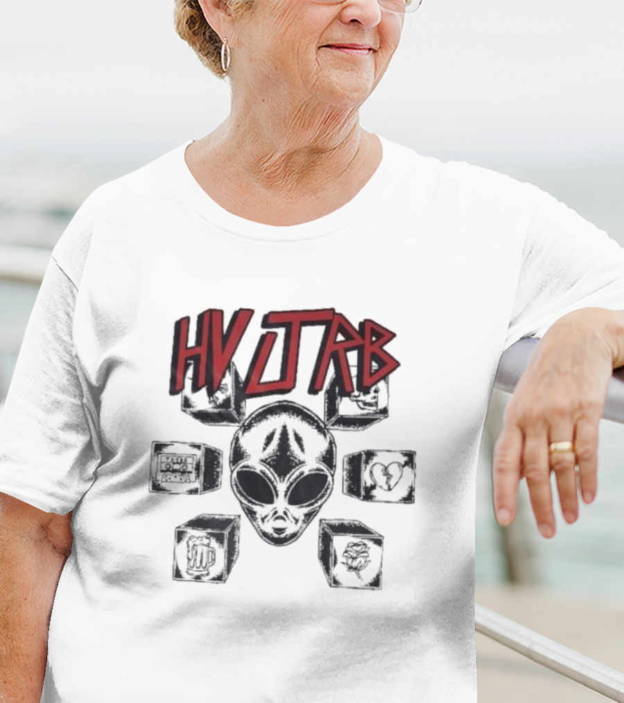 HVJTRB Tribal Slayer Heuvel White Kaos Pria Distro Cowok TSH T-Shirt