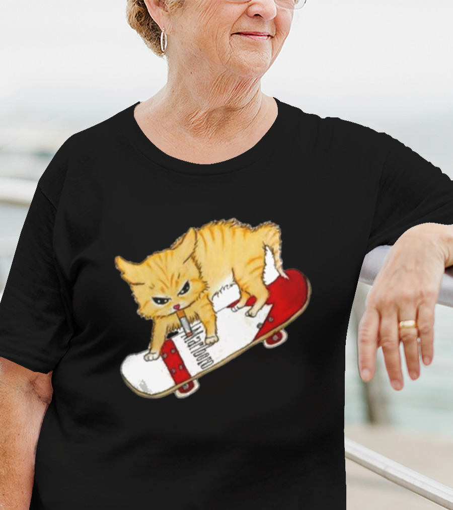 Lonely Kids Club Cig Cats Skateboarding Clarence Returns T-Shirt