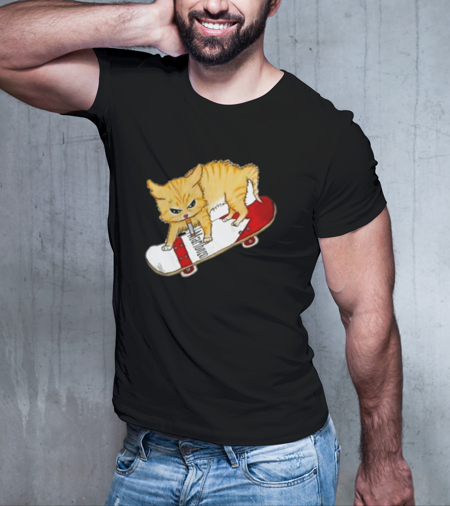 Lonely Kids Club Cig Cats Skateboarding Clarence Returns T-Shirt