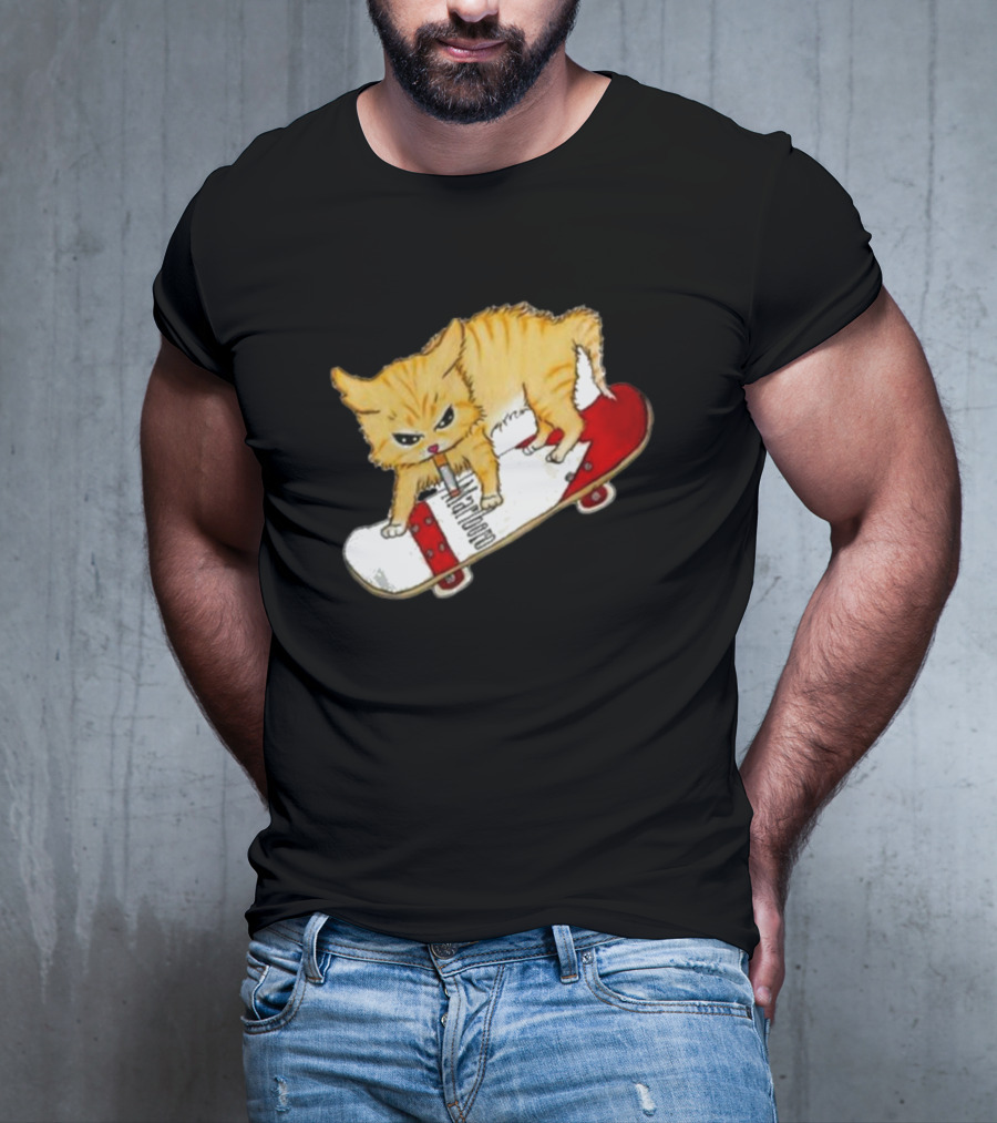 Lonely Kids Club Cig Cats Skateboarding Clarence Returns T-Shirt
