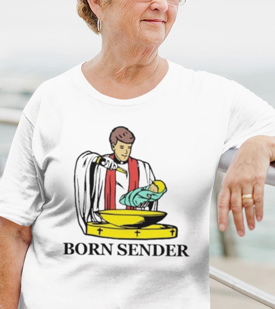 Nelk Boys Born Sender Baptism Priest And Baby T-Shirt