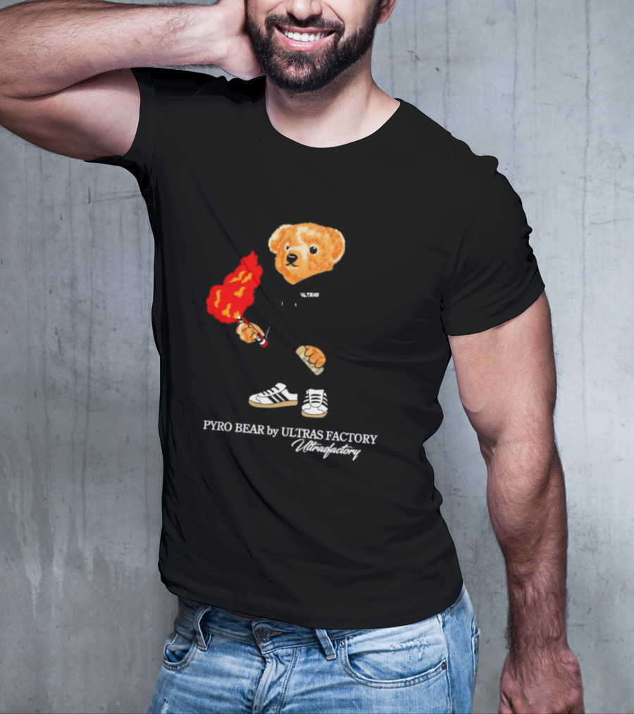 PYRO BEAR Ultras Factory Ultrasfactory Shoes Flame T-Shirt