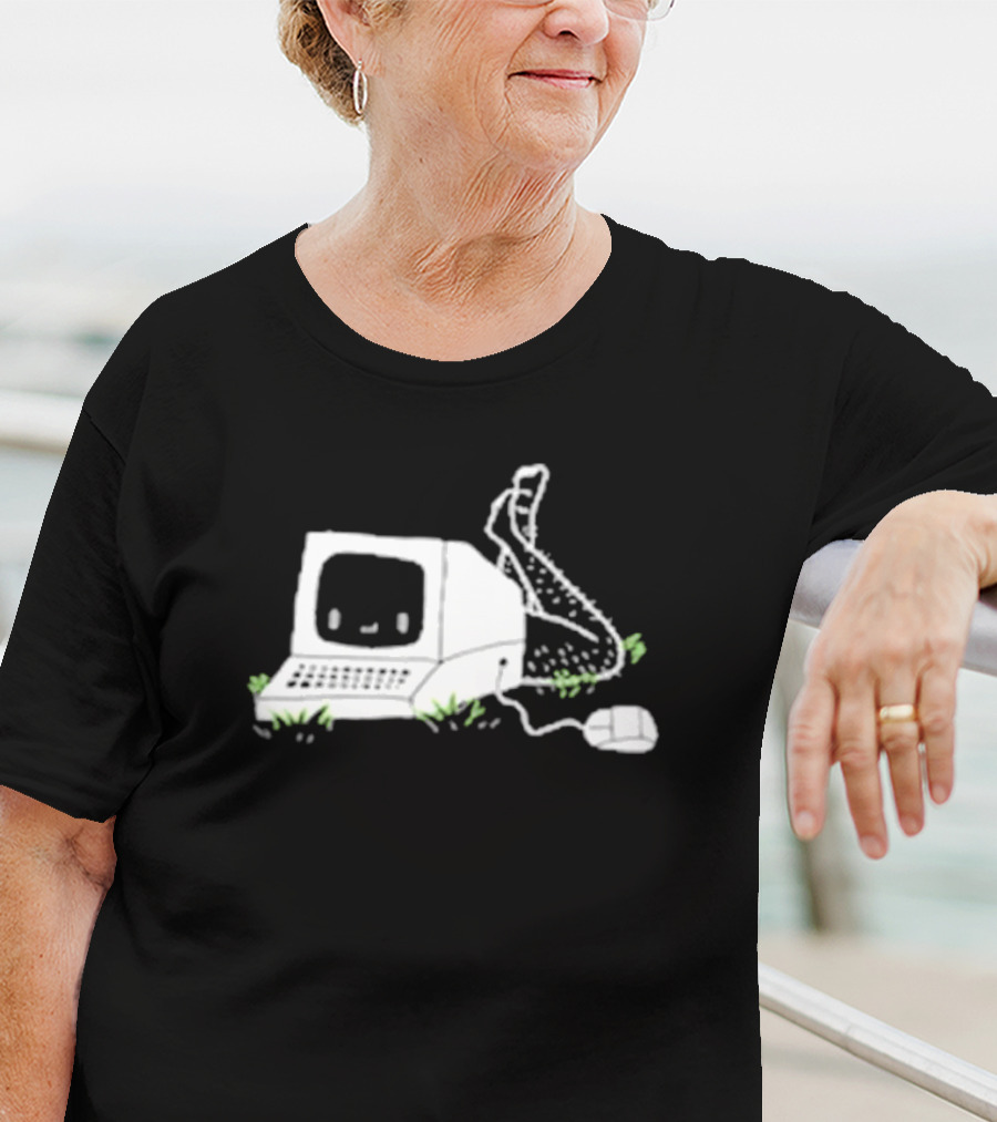 Smosh Chronically Offline Retro Computer Personification T-Shirt
