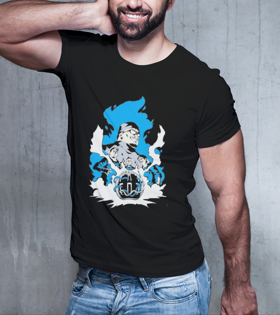Mega64 Master Collection Featuring Iconic Characters And Explosive Blue T-Shirt
