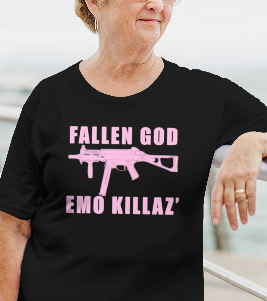 Fallen God Emo Killaz Pink Gun T-Shirt