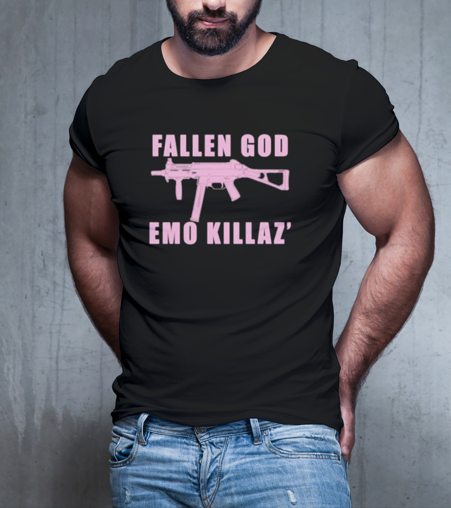 Fallen God Emo Killaz Pink Gun T-Shirt