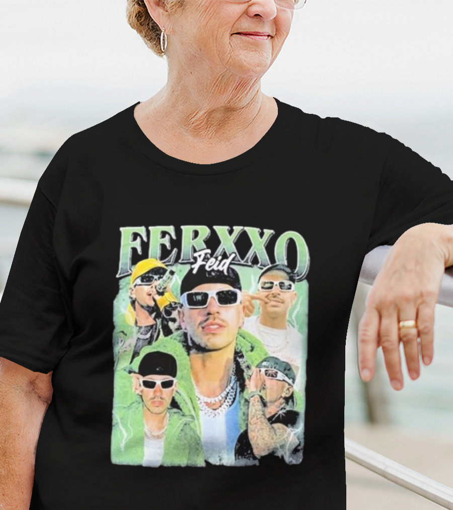 FERXXO Feid Green Style Collage T-Shirt