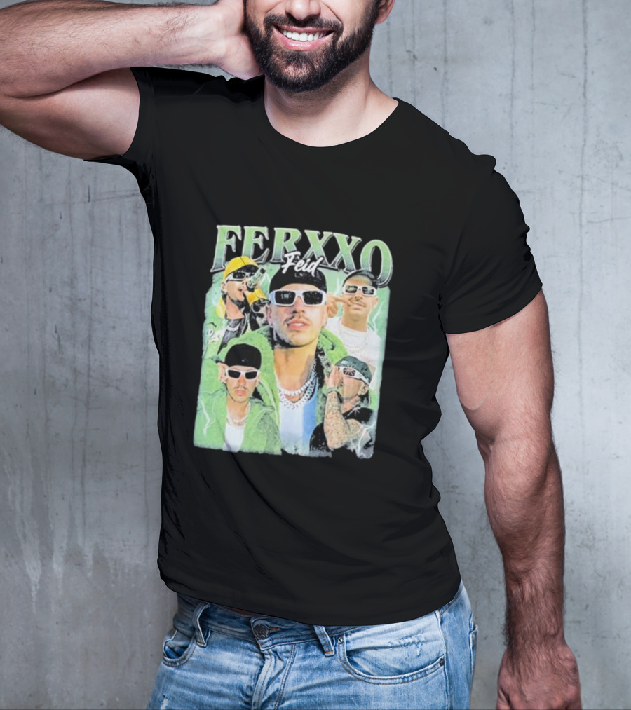 FERXXO Feid Green Style Collage T-Shirt