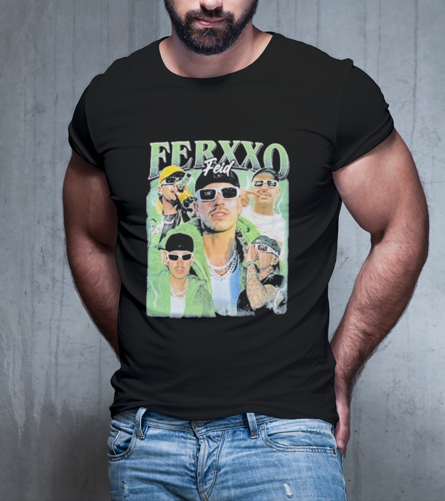 FERXXO Feid Green Style Collage T-Shirt