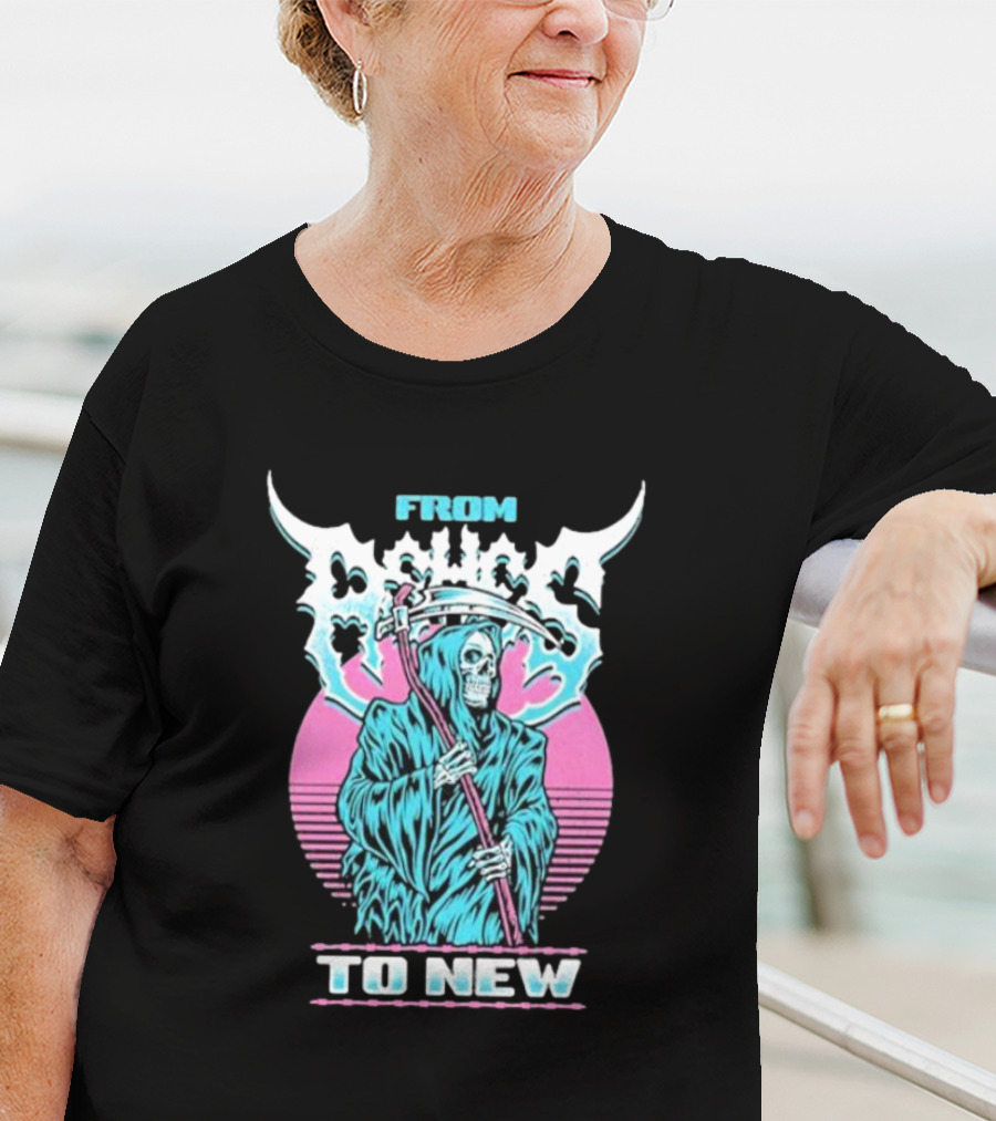 From Ashes To New Rad Reaper Retro Skull T-Shirt