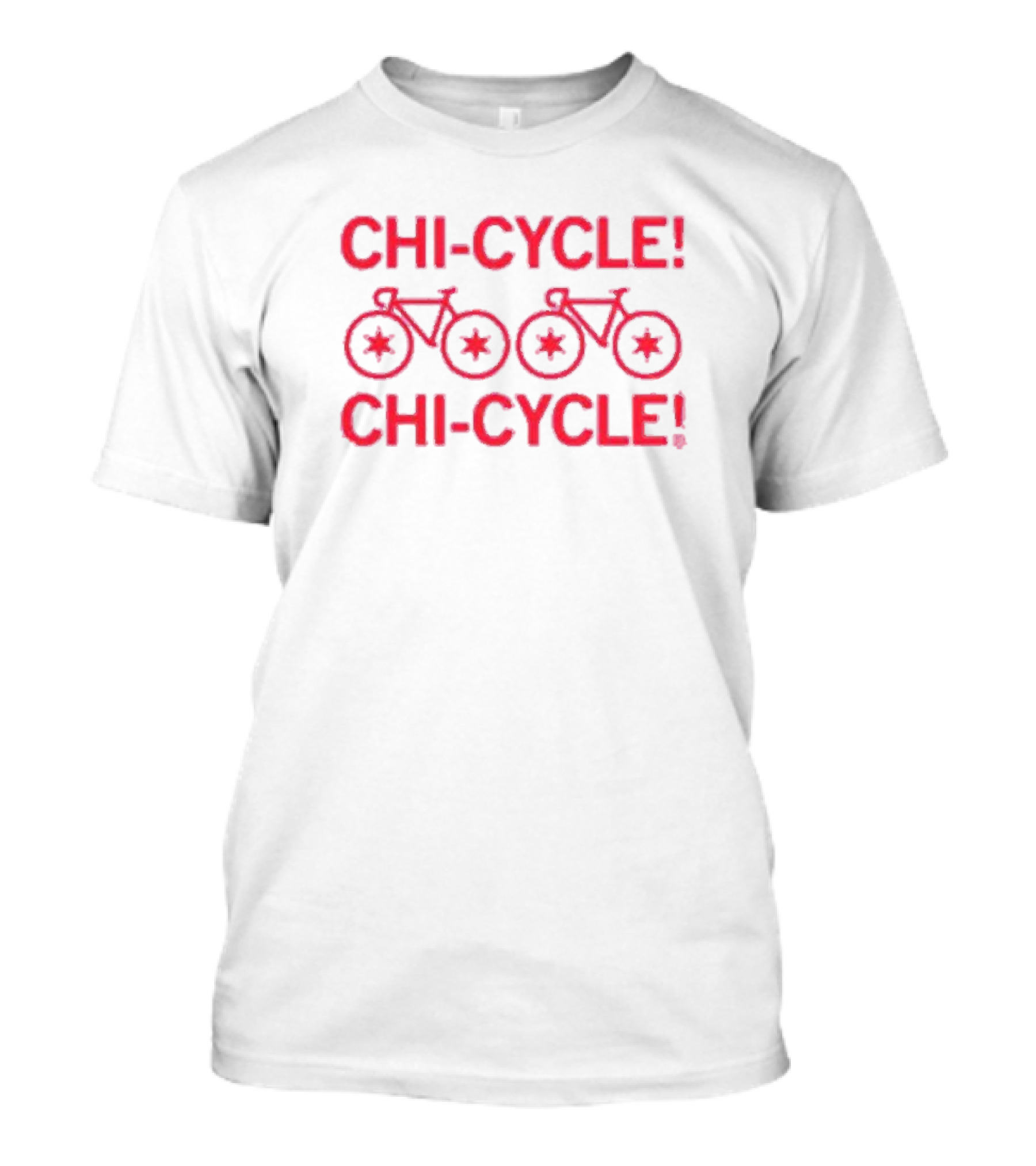 Chi-Cycle Chi-Cycle Chicago Bicycle Star Wheels T-Shirt