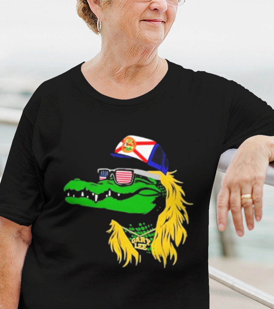 Conservativeant Wearing Gary Lee Gator With Trucker Hat And Sunglasses T-Shirt