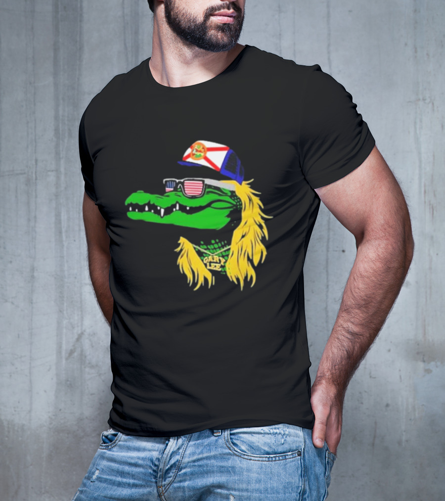 Conservativeant Wearing Gary Lee Gator With Trucker Hat And Sunglasses T-Shirt