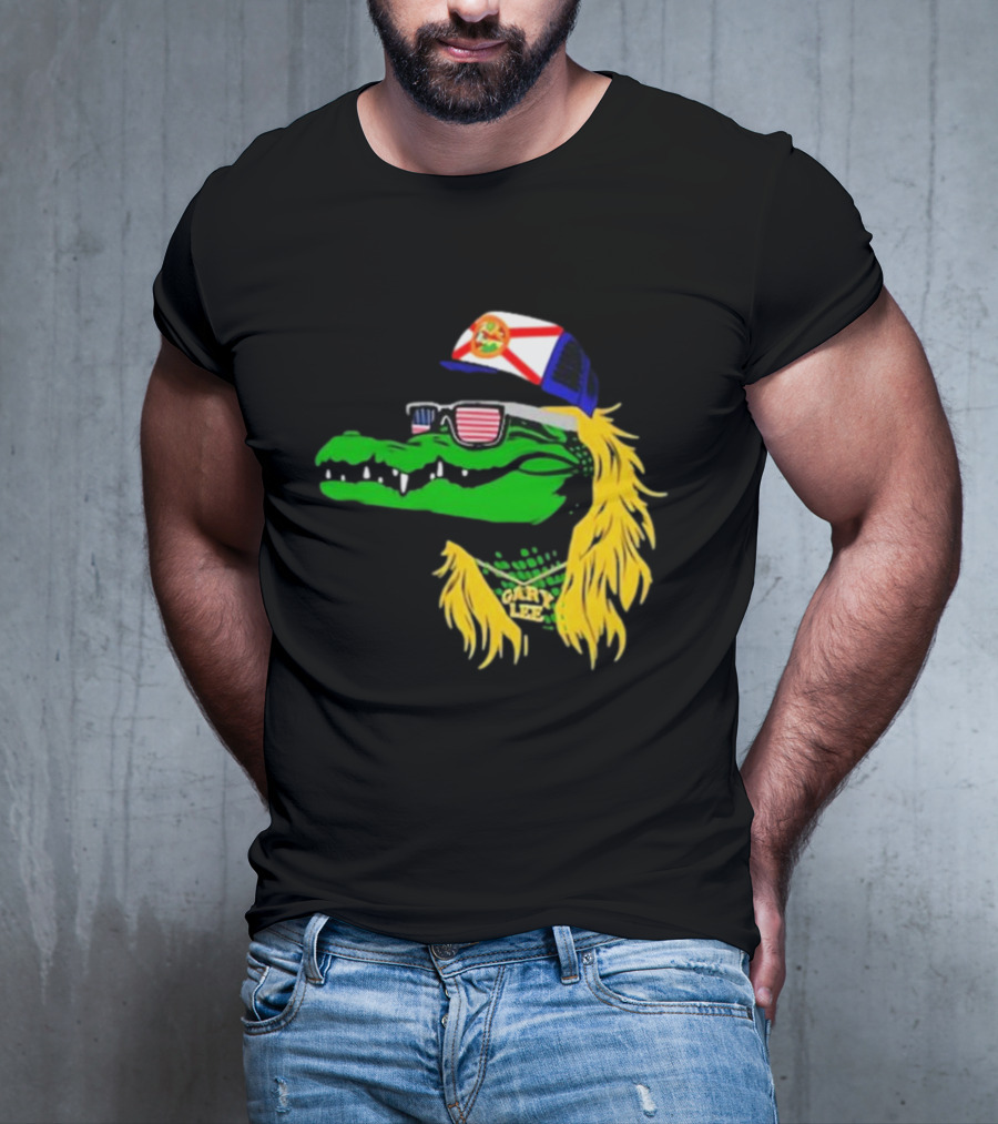 Conservativeant Wearing Gary Lee Gator With Trucker Hat And Sunglasses T-Shirt