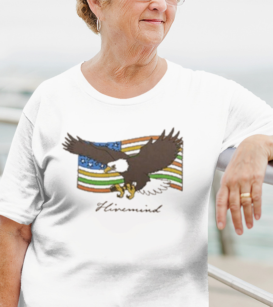 Copes Hivemind Flag Eagle On Colorful T-Shirt