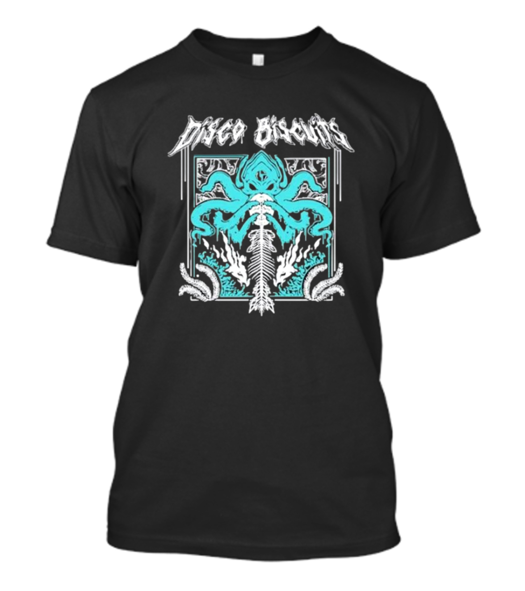 Disco Biscuits Octopus Psychedelic Symmetrical T-Shirt