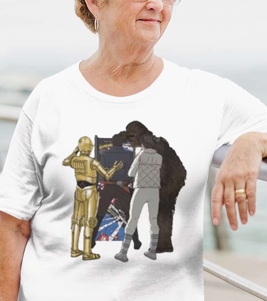Asteroids Video Game Star Wars Characters T-Shirt