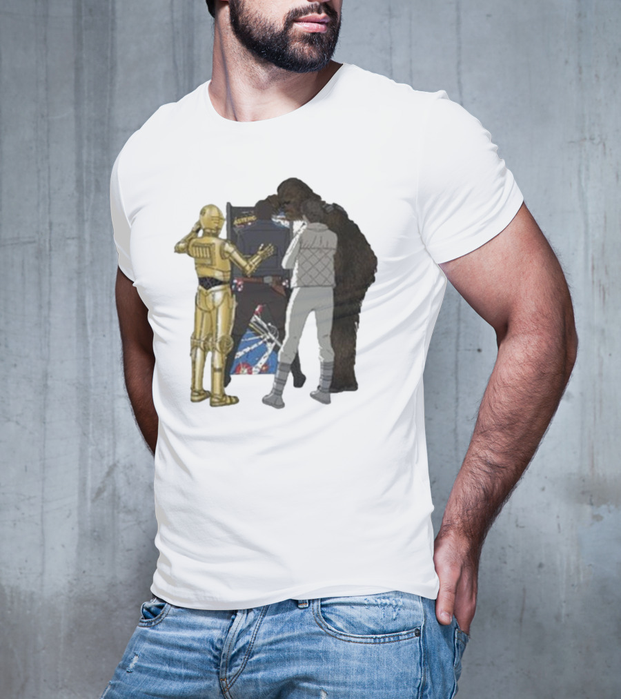 Asteroids Video Game Star Wars Characters T-Shirt