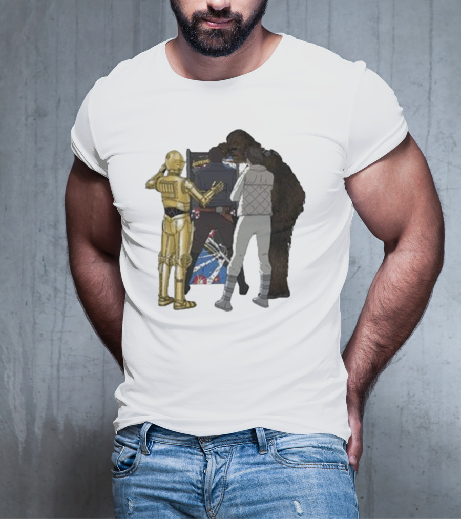 Asteroids Video Game Star Wars Characters T-Shirt