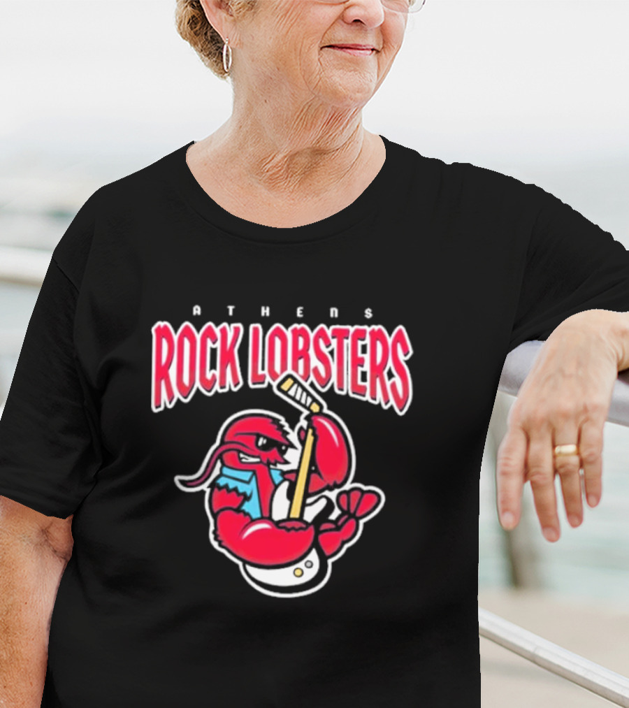 Athens Rock Lobsters Playing Guitar T-Shirt