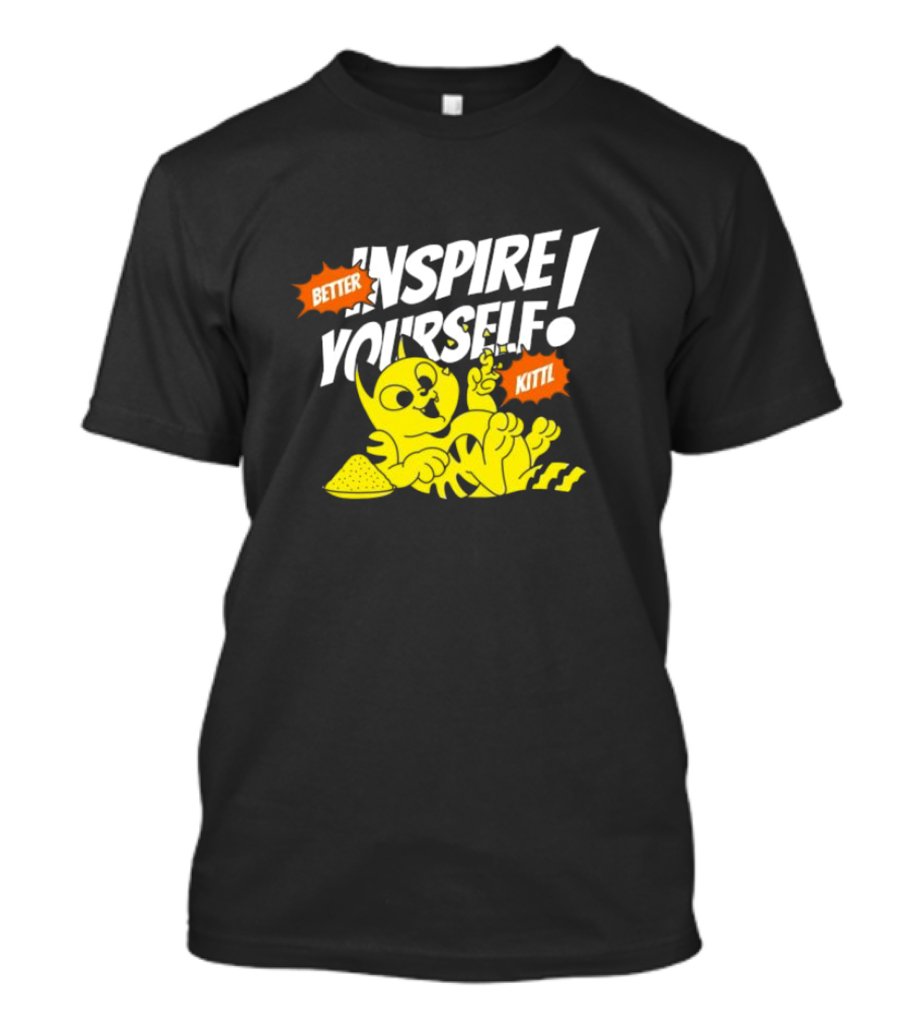 Better Inspire Yourself Kittl Cat Relaxing With Lemon Slice T-Shirt