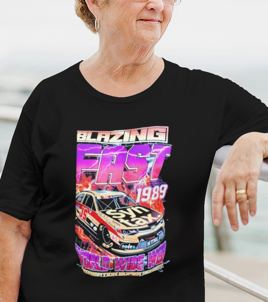 Blazing Fast 1989 Syntax Racing World Wide Web HTML Car T-Shirt