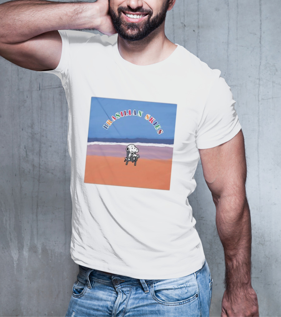 Brasilian Skies Snoopy Beach Scene T-Shirt