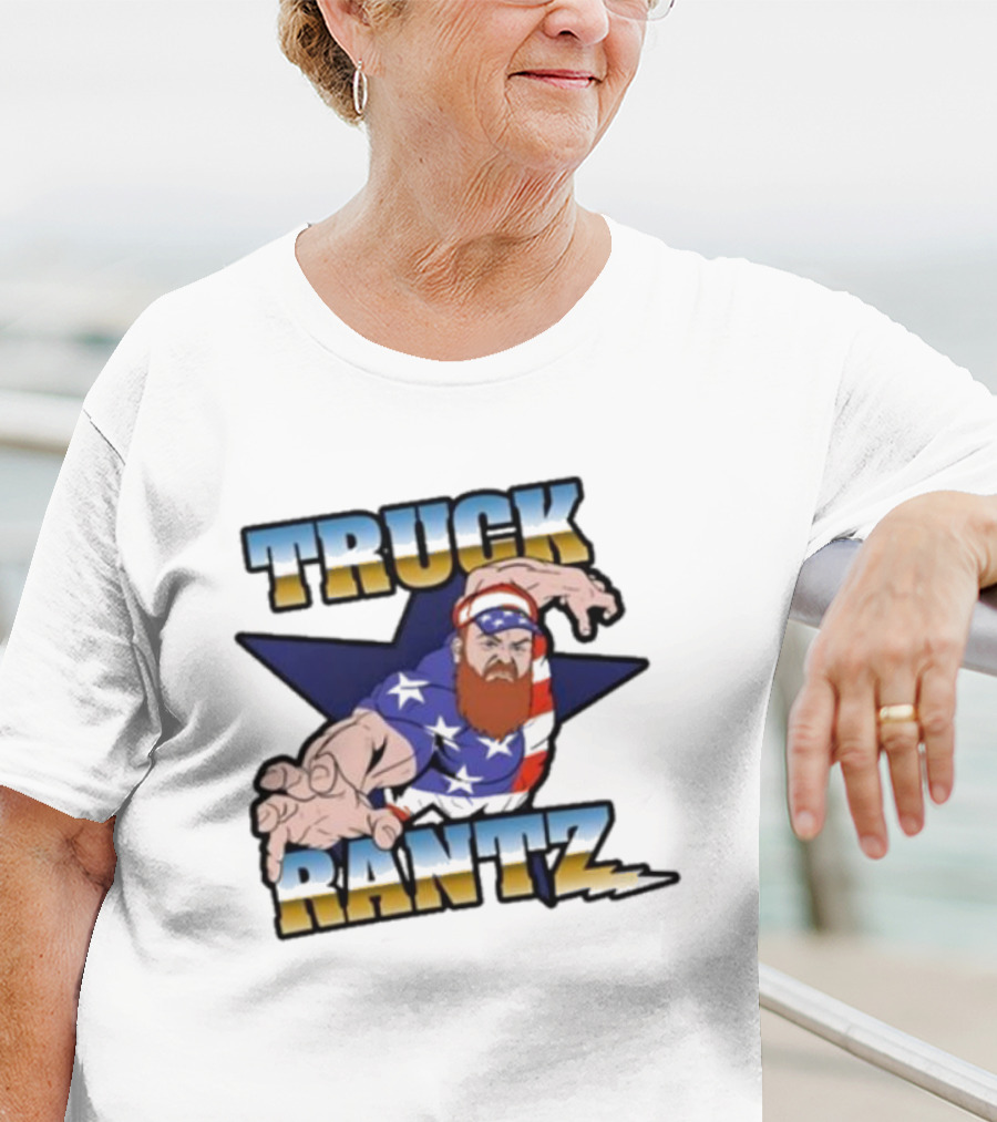 Brent Terhune Truck Rantz Patriotic Bearded Character T-Shirt