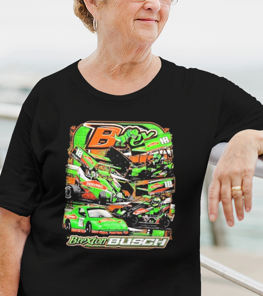 Brexton Busch Racing 18 Servpro Frog T-Shirt
