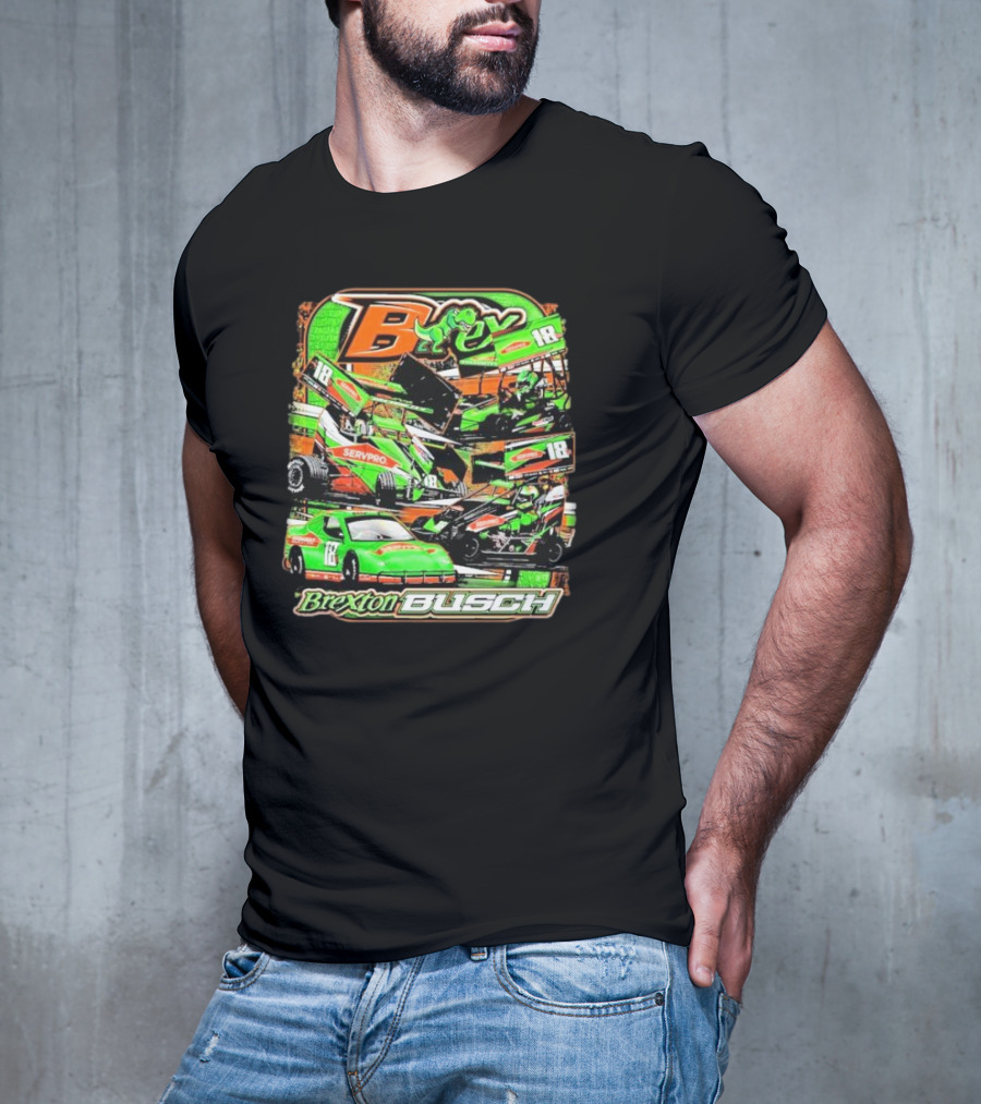 Brexton Busch Racing 18 Servpro Frog T-Shirt