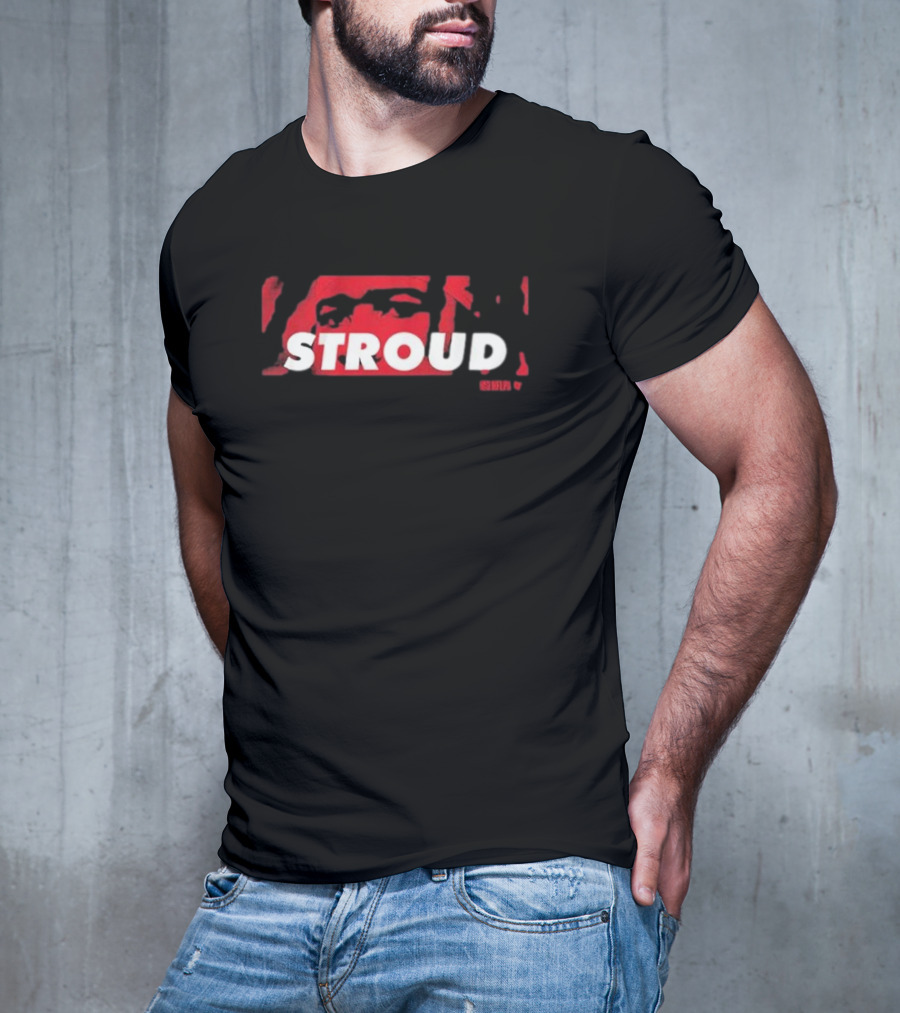 Stroud QB Eyes Red Graphic NFL T-Shirt
