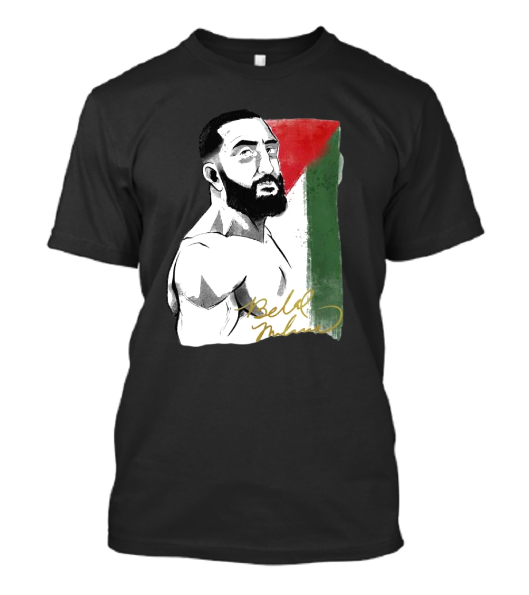 Remember The Name Belal Muhammad Palestinian Flag T-Shirt
