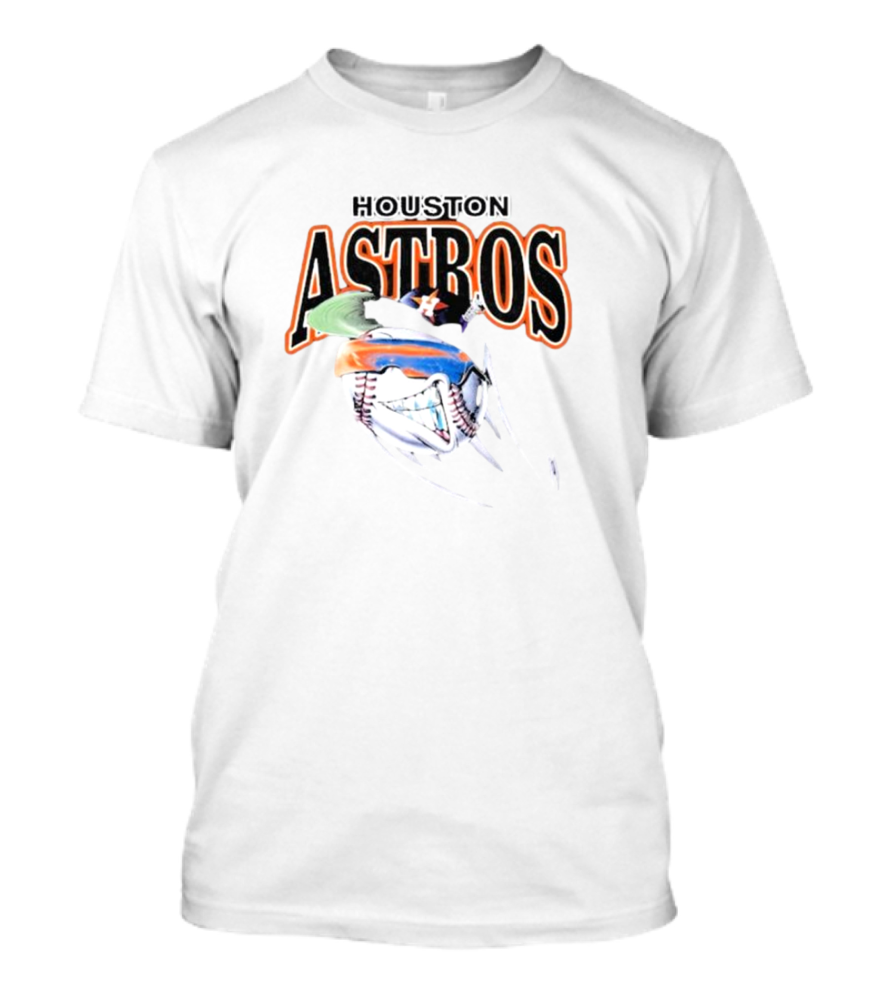 Houston Astros Slumped Boyz Baseball Cartoon Mashup T-Shirt
