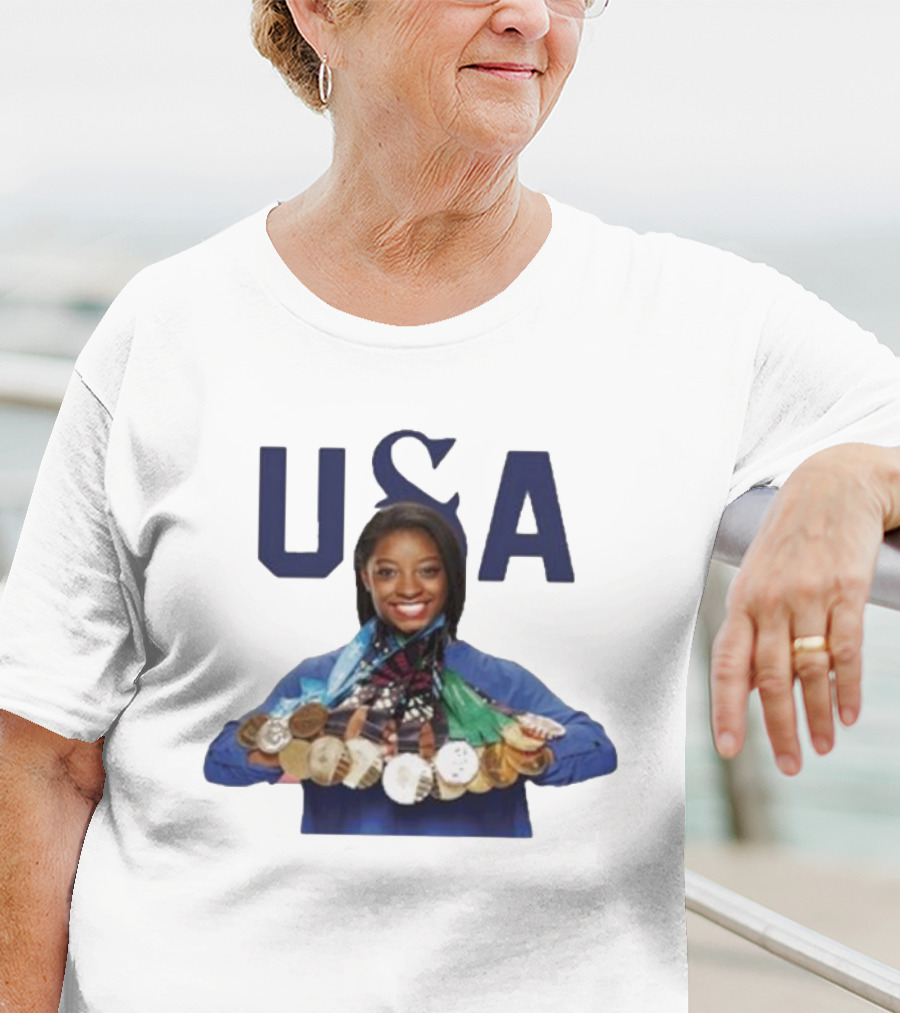 USA Simone Biles Paris Medals T-Shirt