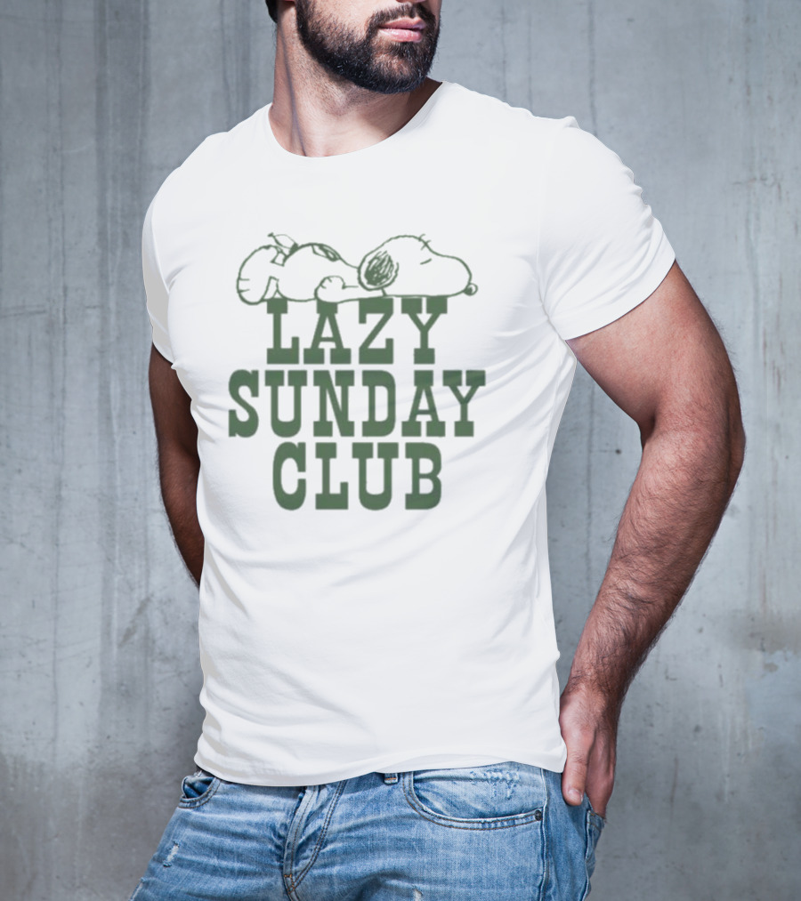 Snoopy Lazy Sunday Club Peanuts Relaxation T-Shirt