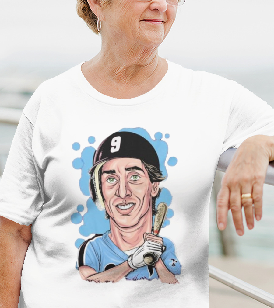 Von Hayes Goat Philadelphia Phillies Baseball Number 9 Cartoon T-Shirt