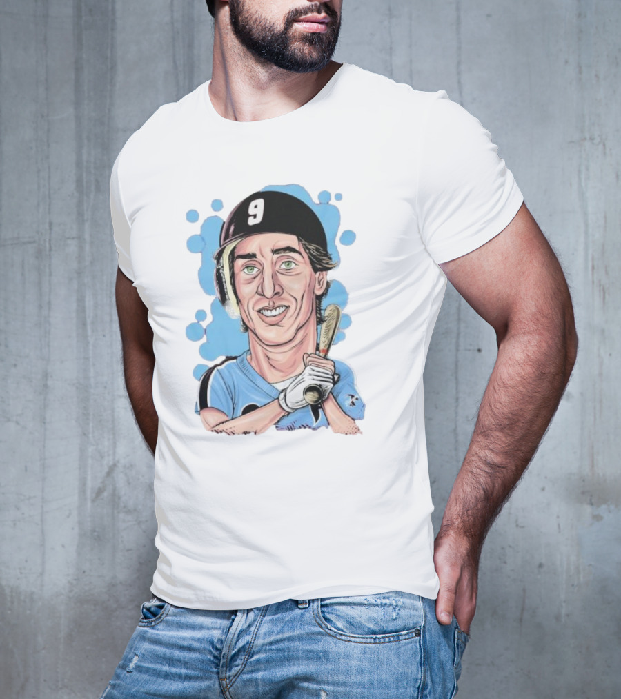 Von Hayes Goat Philadelphia Phillies Baseball Number 9 Cartoon T-Shirt