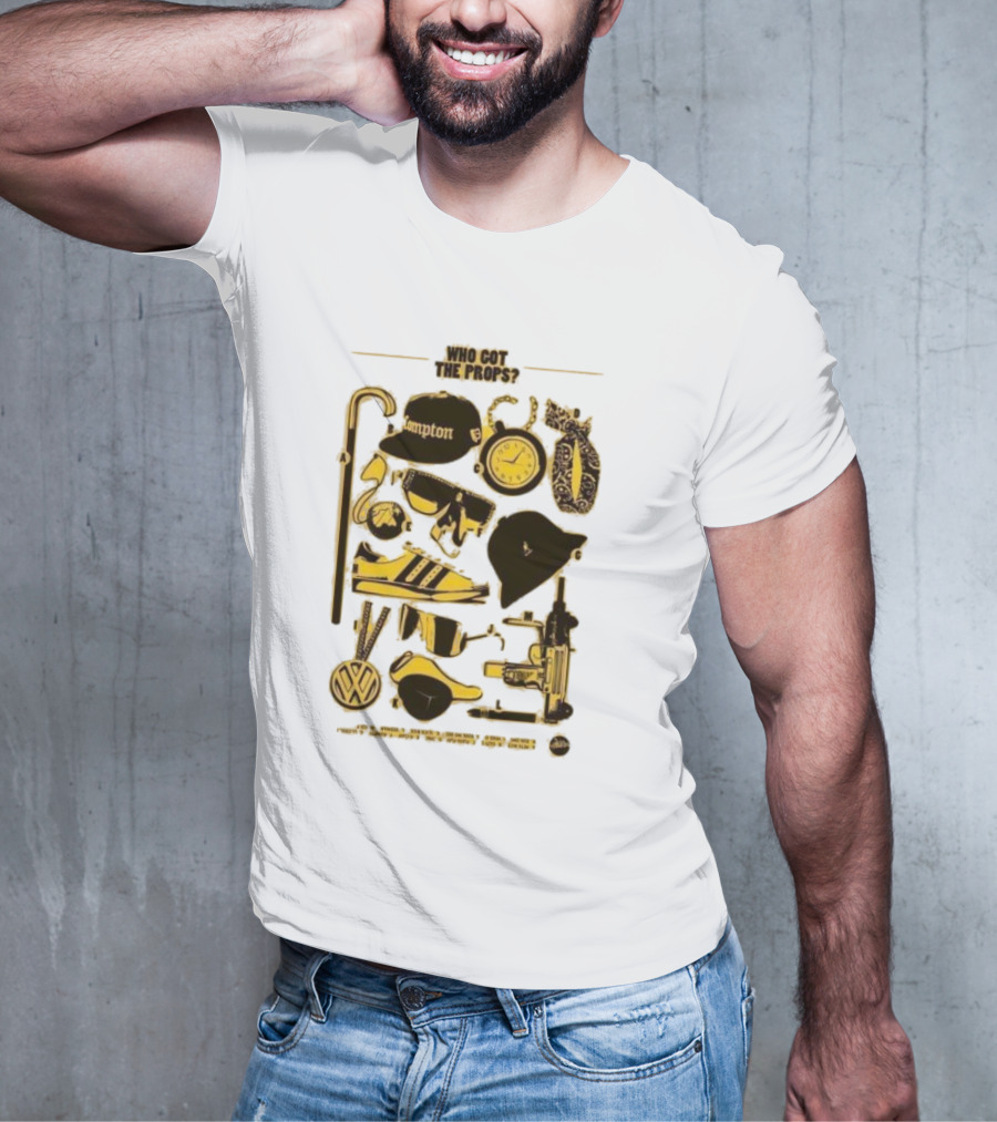 Who Got The Props Yellow Hip Hop Hampton Clock Accessories T-Shirt