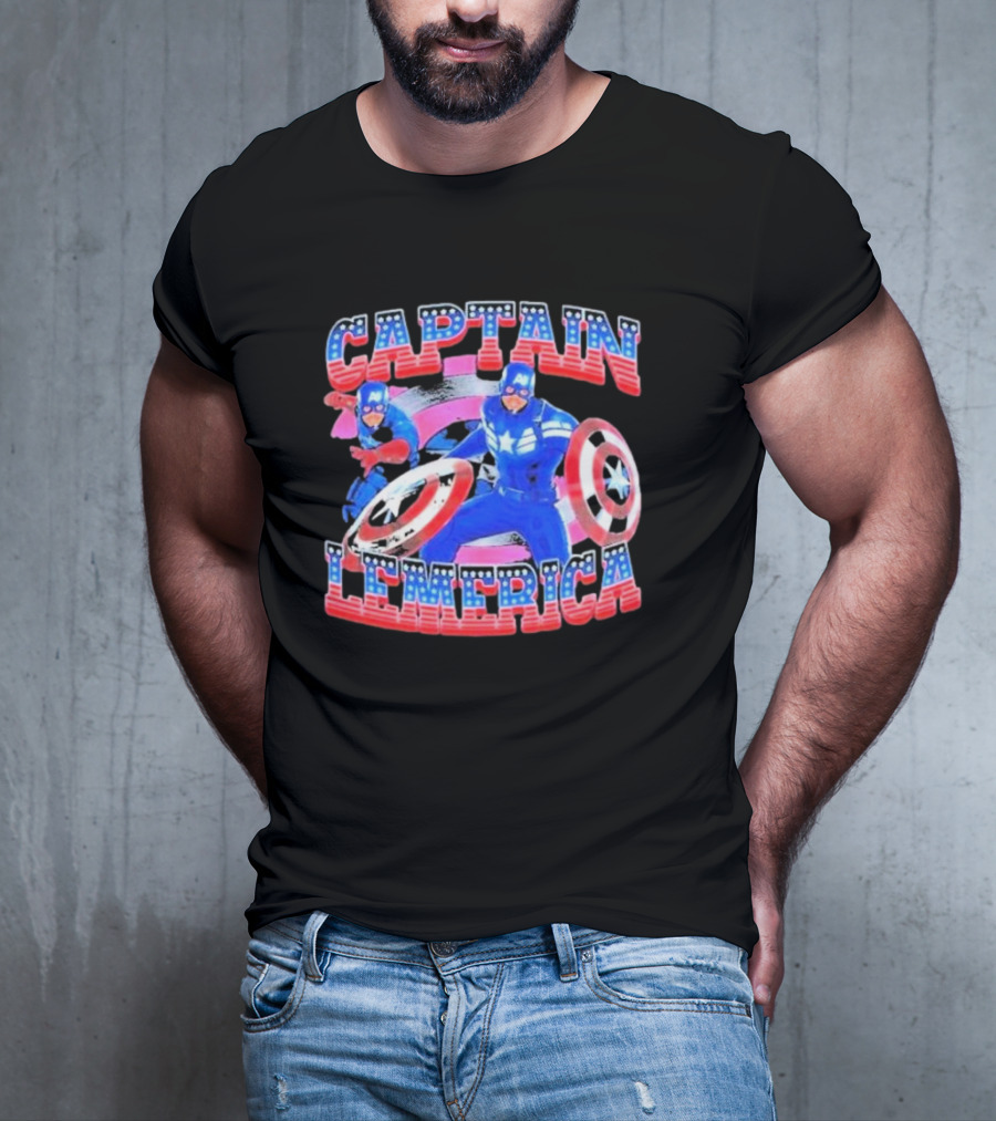 Captain Lemerica Lebron James Captain America T-Shirt