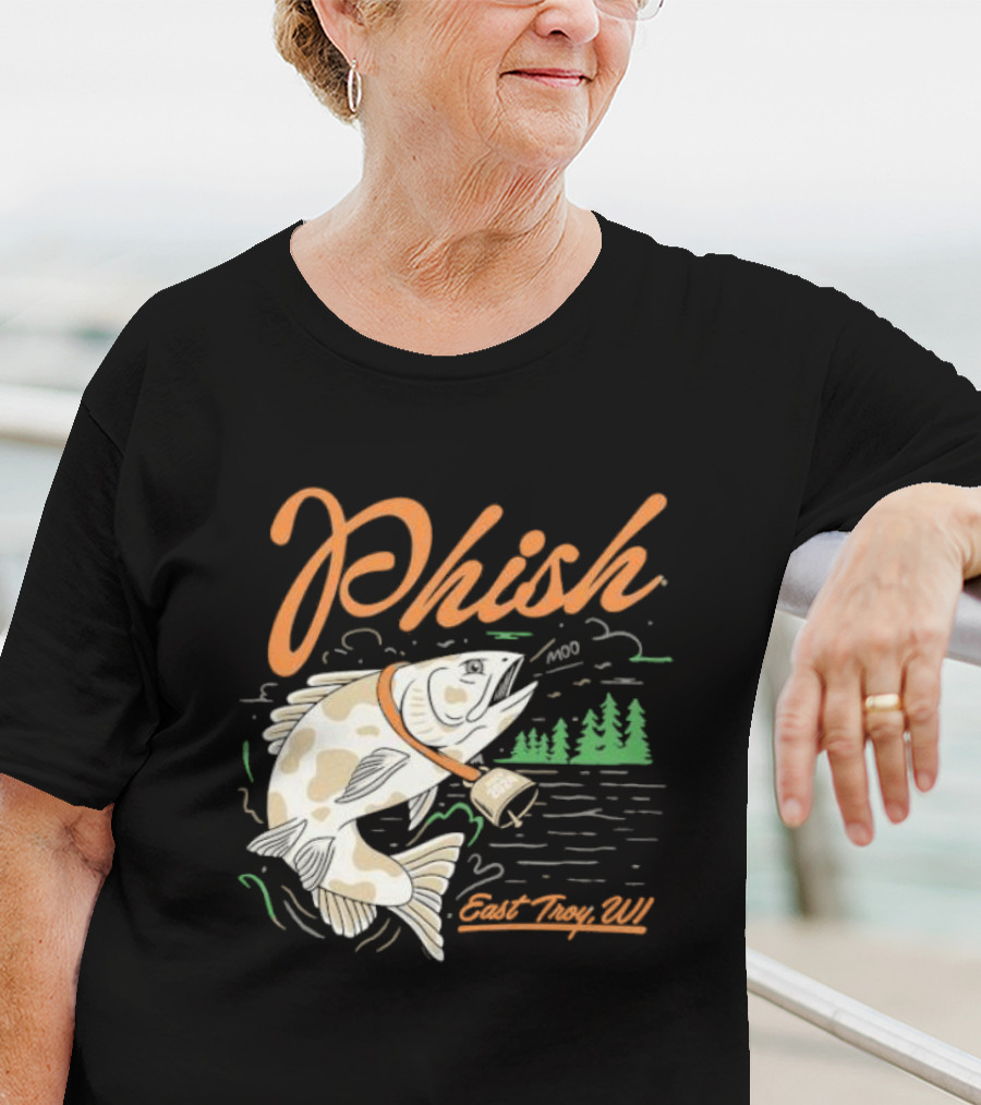 Phish East Troy WI Moo Fish July T-Shirt