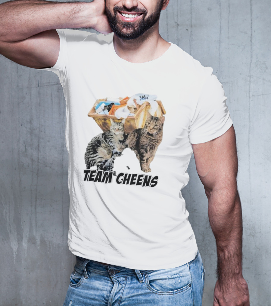 Kat Timpf Team Cheens Dumpster Cats T-Shirt