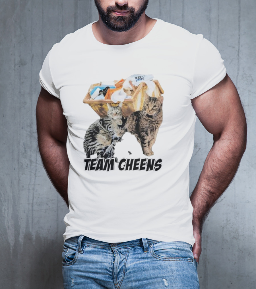 Kat Timpf Team Cheens Dumpster Cats T-Shirt