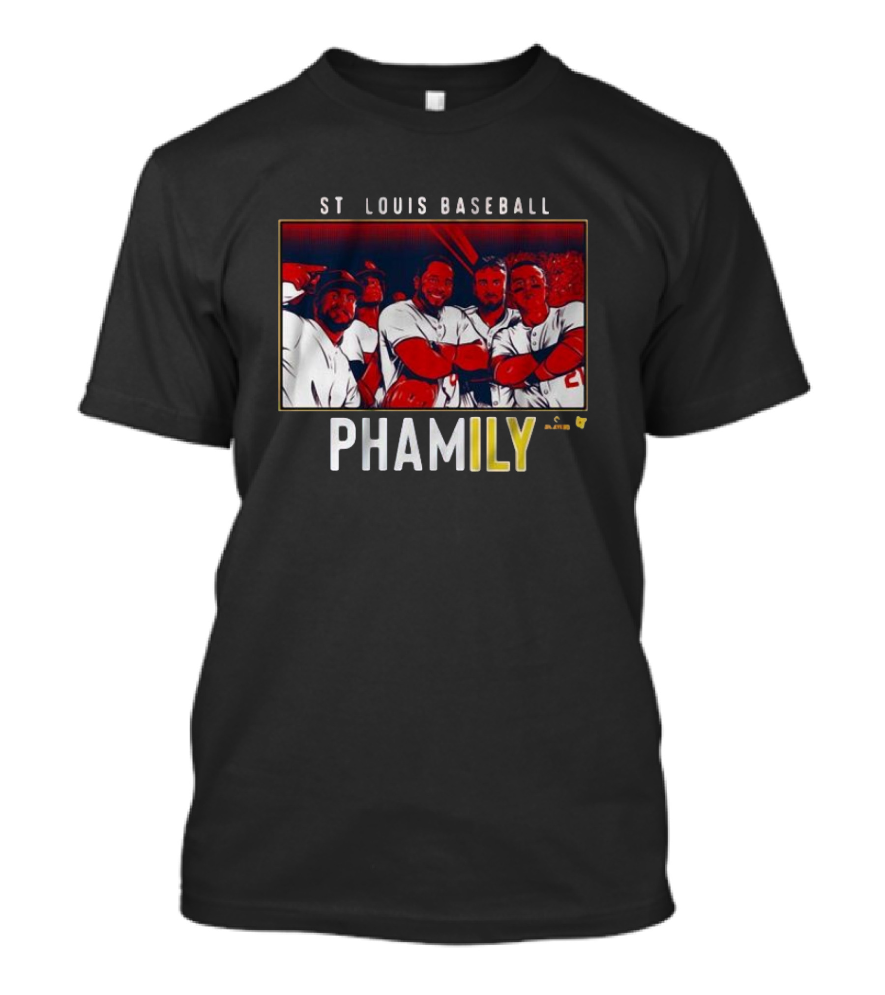ST Louis Baseball Phamily - Group Of Players In Red And White Uniforms T-Shirt