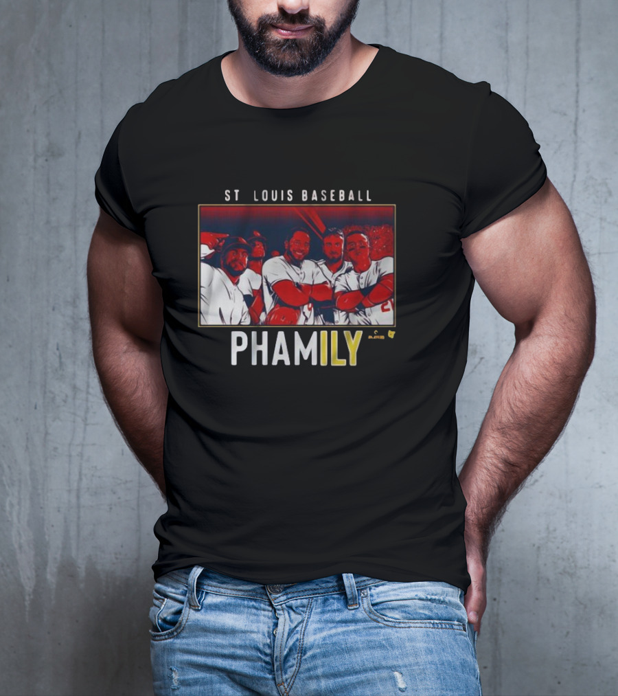 ST Louis Baseball Phamily - Group Of Players In Red And White Uniforms T-Shirt