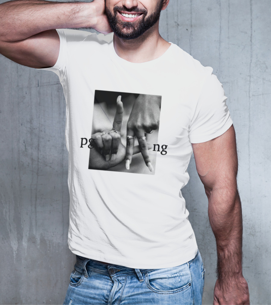 Savannah James PgLang Inspired Hand Sign Motif T-Shirt