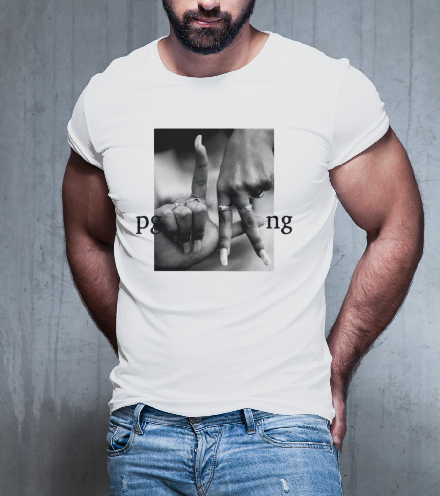 Savannah James PgLang Inspired Hand Sign Motif T-Shirt