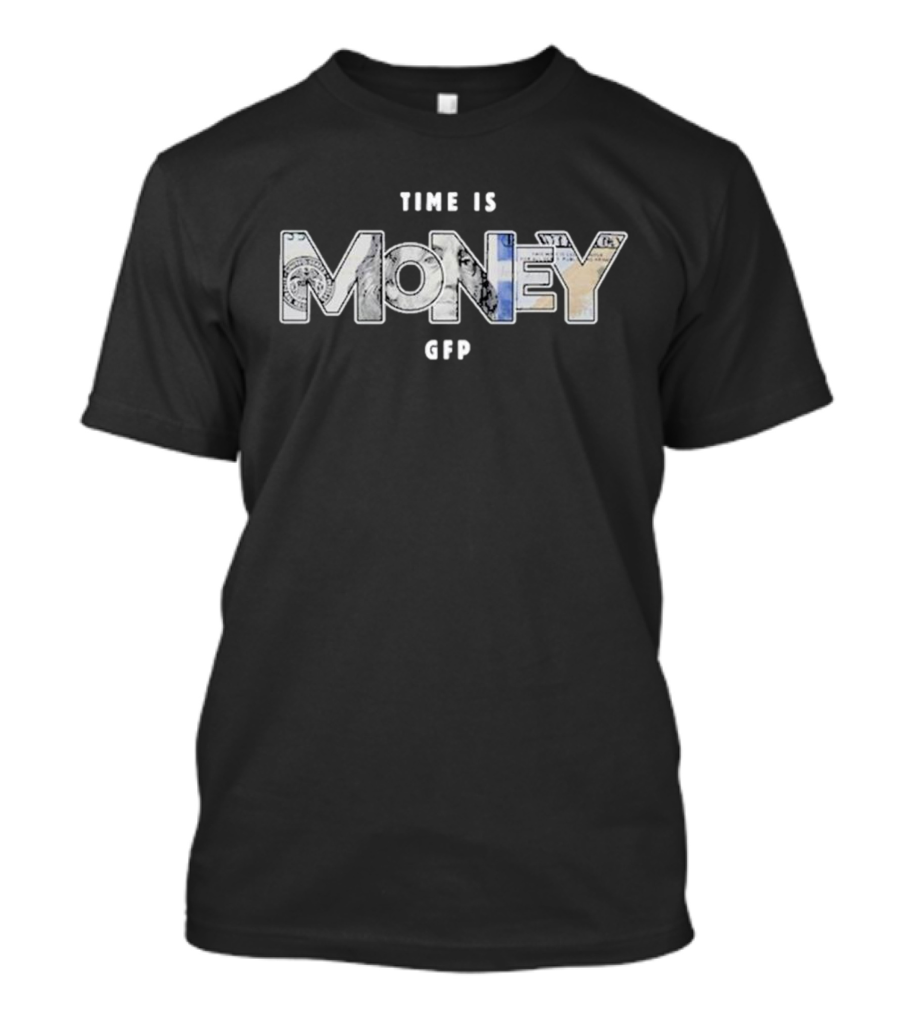 Gabe Farrell Shopgfp Time Is Money Dollar Bill Motif T-Shirt