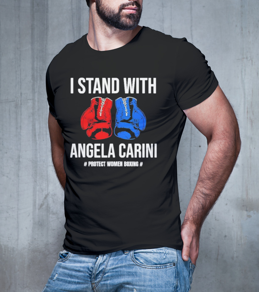 I Stand With Angela Carini Protect Women Boxing T-Shirt
