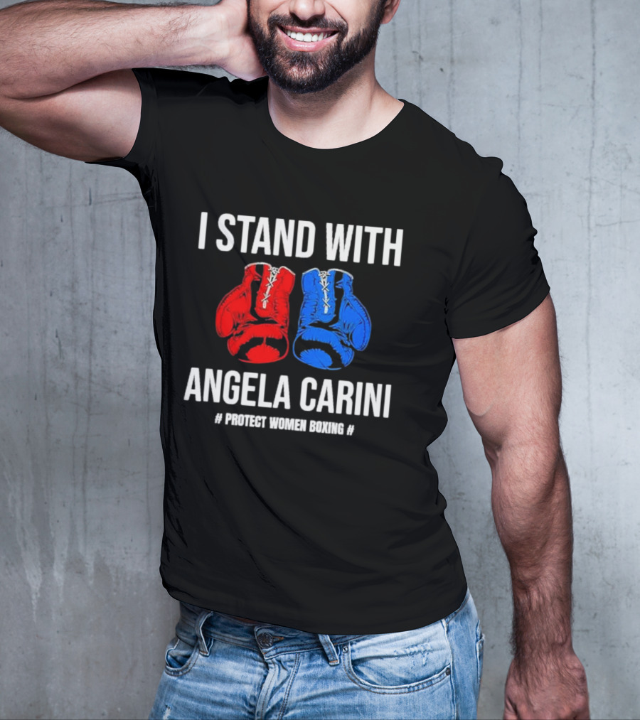 I Stand With Angela Carini Protect Women Boxing T-Shirt