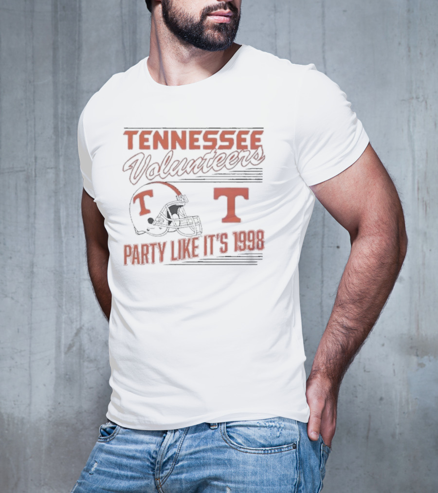 Tennessee Volunteers Football Helmet Party Like It's 1998 T-Shirt